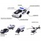 Set masinute Majorette Police Force cu 5 vehicule de interventie