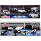 Set masinute Majorette Police Force cu 5 vehicule de interventie