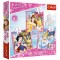 Set puzzle 3 in 1 Trefl Disney Princess, Lumea fermecata a printeselor, 1x20 piese, 1x36 piese, 1x50 piese