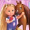 Set Simba Evi Love Doctor Evi Welcome Horse papusa 12 cm cu figurina cal si accesorii