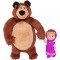 Set Simba Masha and the Bear Masha 12 cm cu ursulet de plus 25 cm si 4 animale