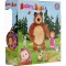 Set Simba Masha and the Bear Masha 12 cm cu ursulet de plus 25 cm si 4 animale