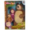 Set Simba Masha and The Bear papusa Masha 12 cm si ursulet de plus 25 cm