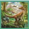 Set puzzle 3 in 1 Trefl Lumea extraordinara a dinozaurilor, 1x20 piese, 1x36 piese, 1x50 piese