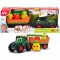 Tractor Simba ABC Freddy Fruit Trailer 30 cm cu lumini, sunete si accesorii