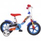 Bicicleta copii Dino Bikes 10" 108 Sport alb si albastru cu frana