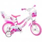 Bicicleta copii Dino Bikes 12" Flappy roz