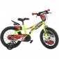 Bicicleta copii Dino Bikes 14" Raptor galben