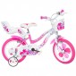 Bicicleta copii Dino Bikes 16'' Flappy roz