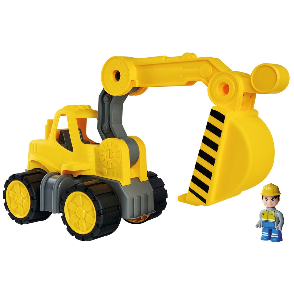 Excavator Big Power Worker cu figurina BIG