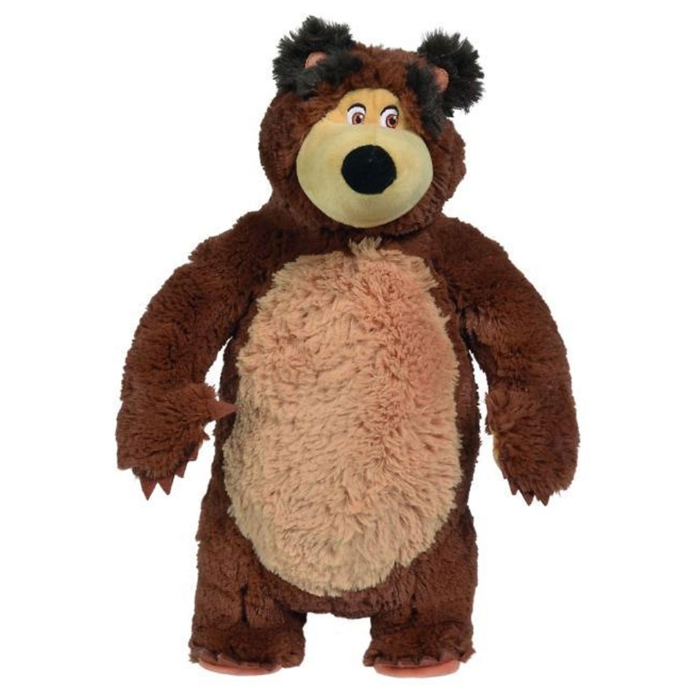 Jucarie de plus Simba Masha and the Bear, Bean Bag Bear 40 cm hubners.ro
