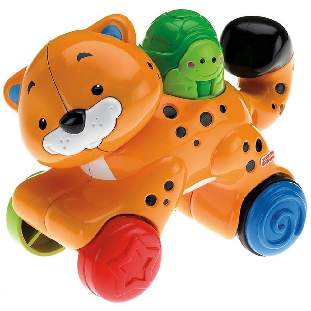 Jucarie fisher price by mattel infant press and go tigru
