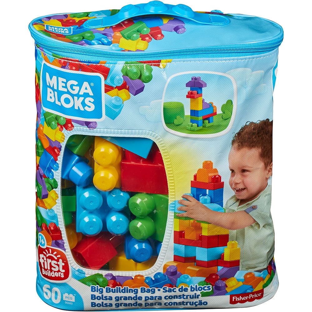 Jucarie Fisher Price Mega Blocks Primele Cuburi de construit 60 piese Cuburi si caramizi