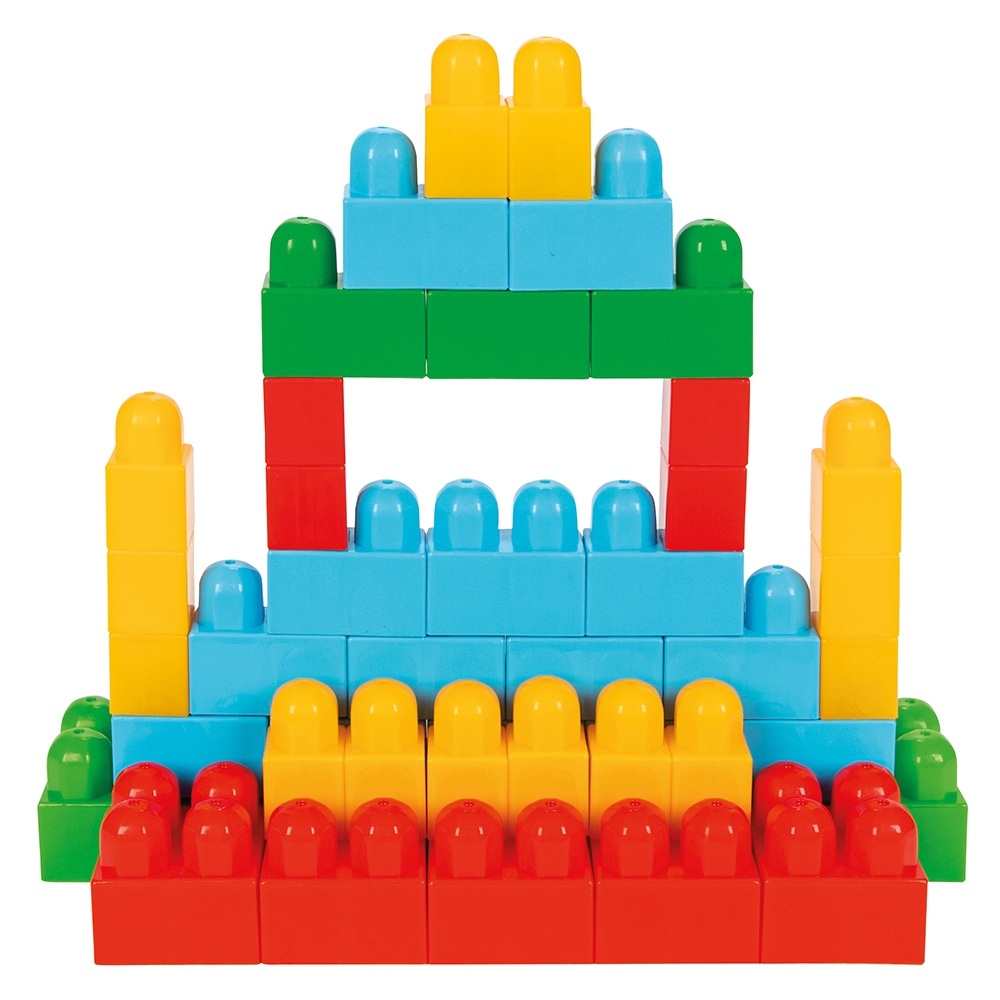 Jucarie Pilsan Cuburi de construit in cutie Super Blocks 95 piese Cuburi si caramizi