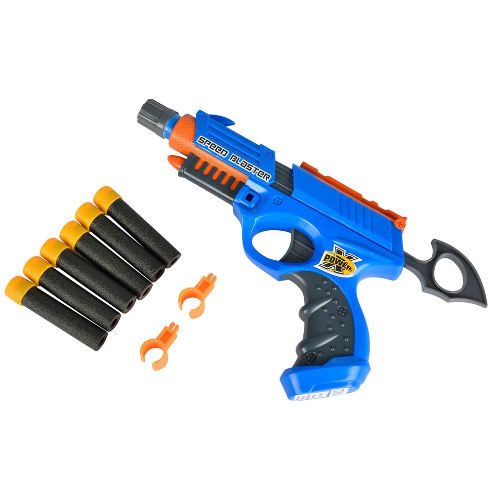 Jucarie Simba Pistol X-Power Speed Blaster cu 6 proiectile hubners.ro