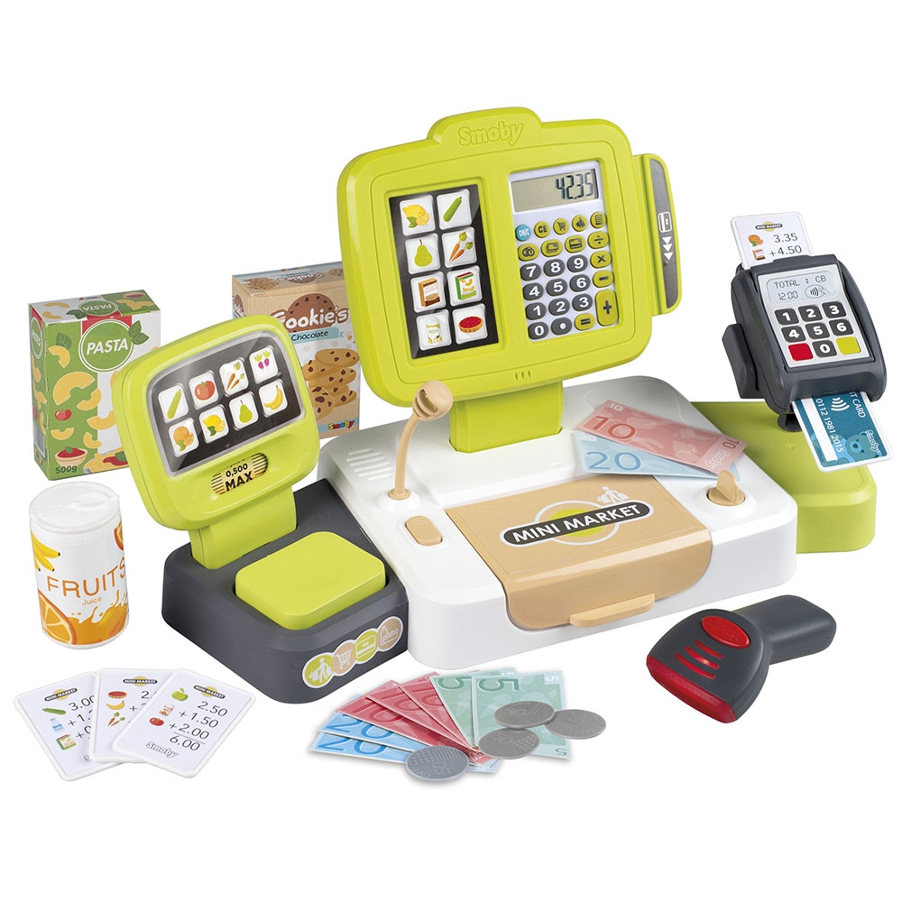 Jucarie Smoby Casa de marcat Large Cash Register verde Accesorii