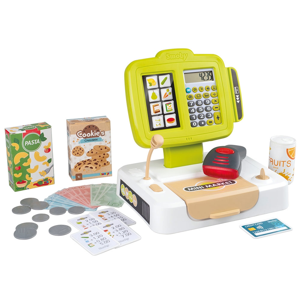 Jucarie Smoby Casa de marcat Small Cash Register verde Accesorii