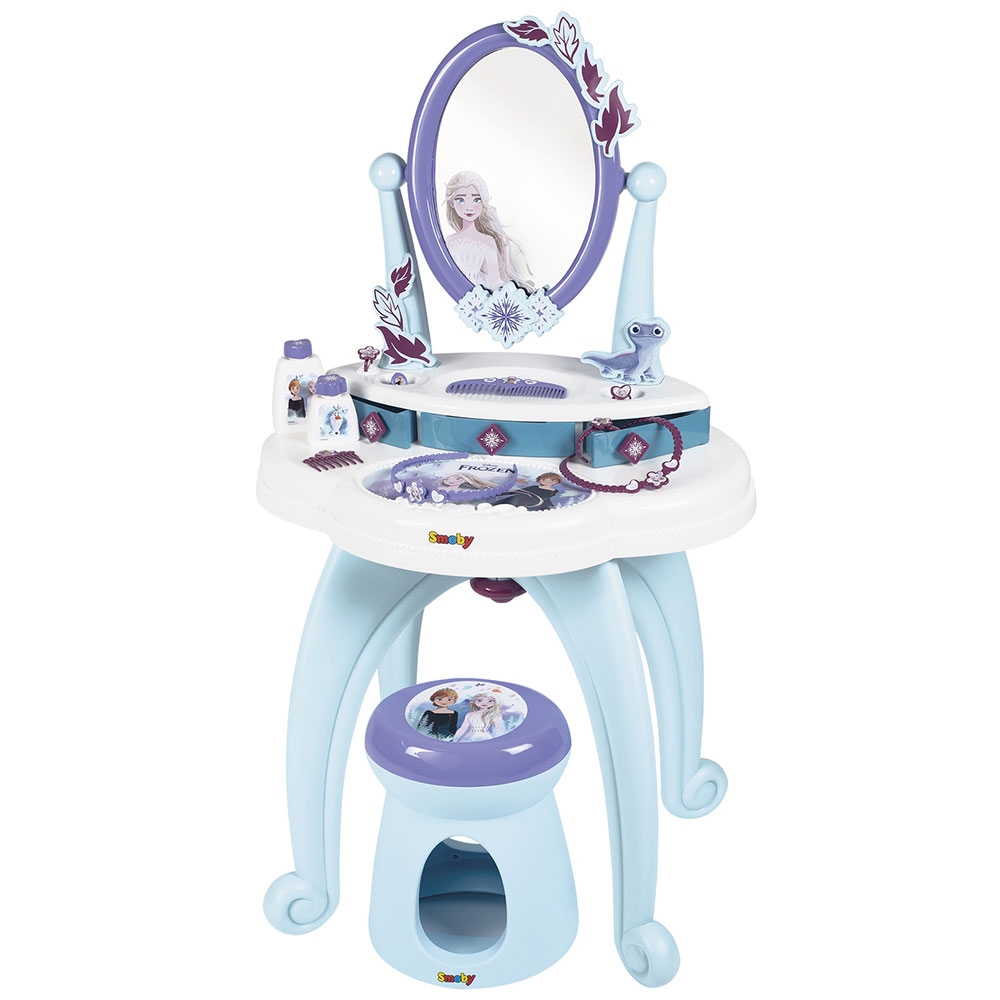Jucarie Smoby Masuta de machiaj Frozen Hairdresser 2 in 1 Accesorii