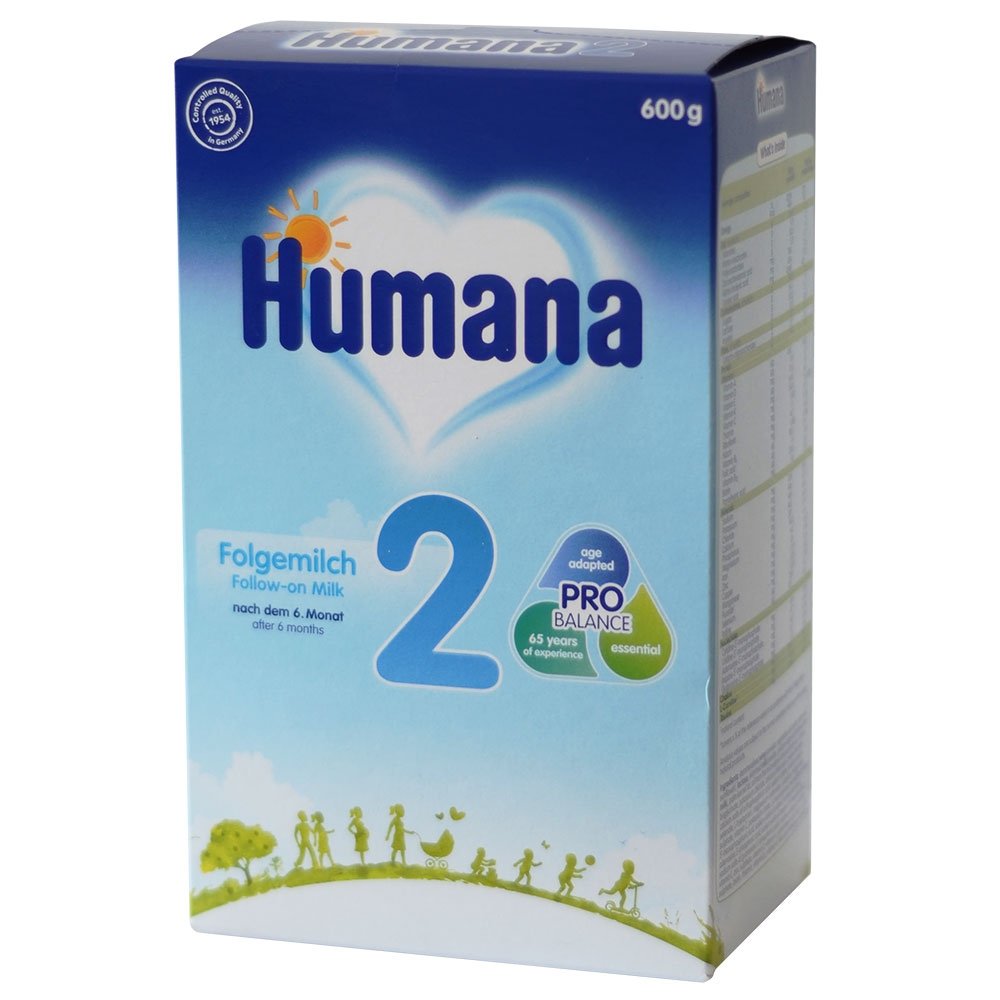 Lapte praf Humana 2 de la 6 luni 600 g