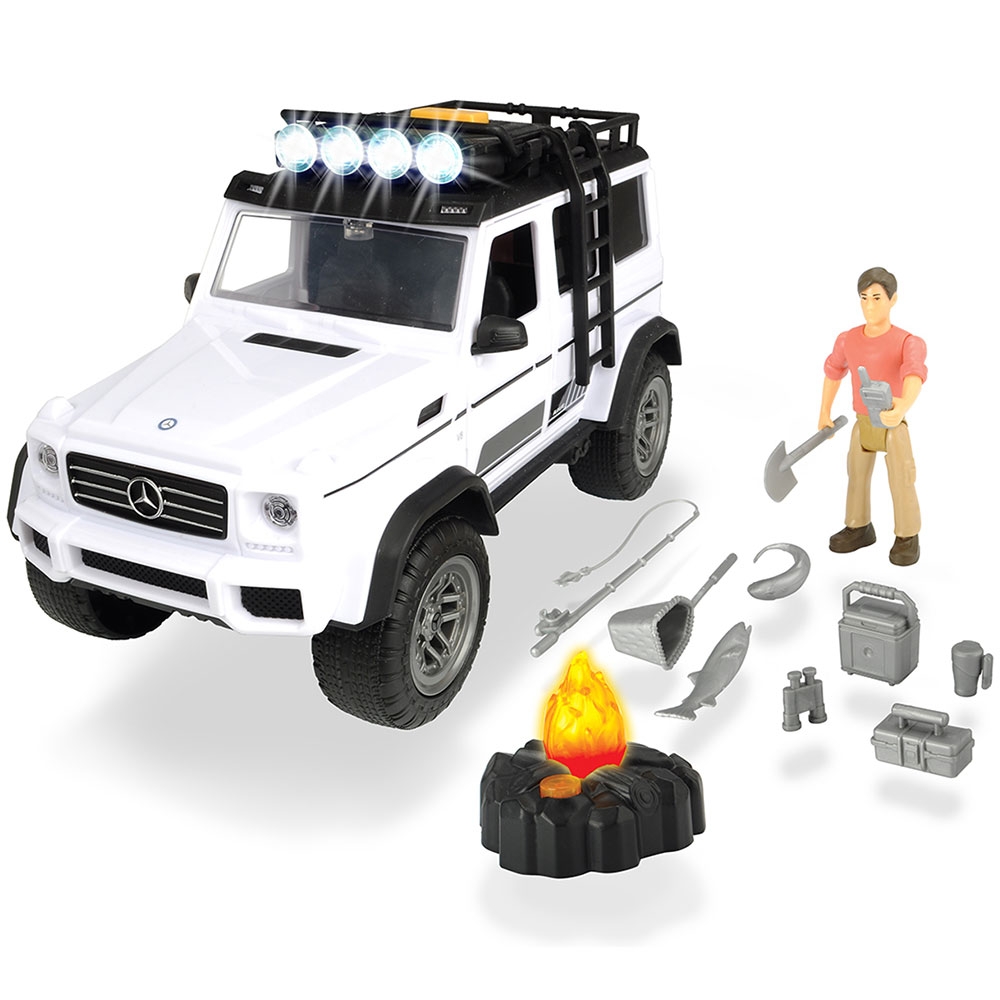 Masina Dickie Toys Playlife Adventure Set cu figurina si accesorii Accesorii