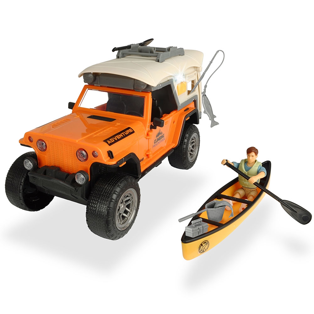 Masina Dickie Toys Playlife Camping Set cu figurina si accesorii Accesorii