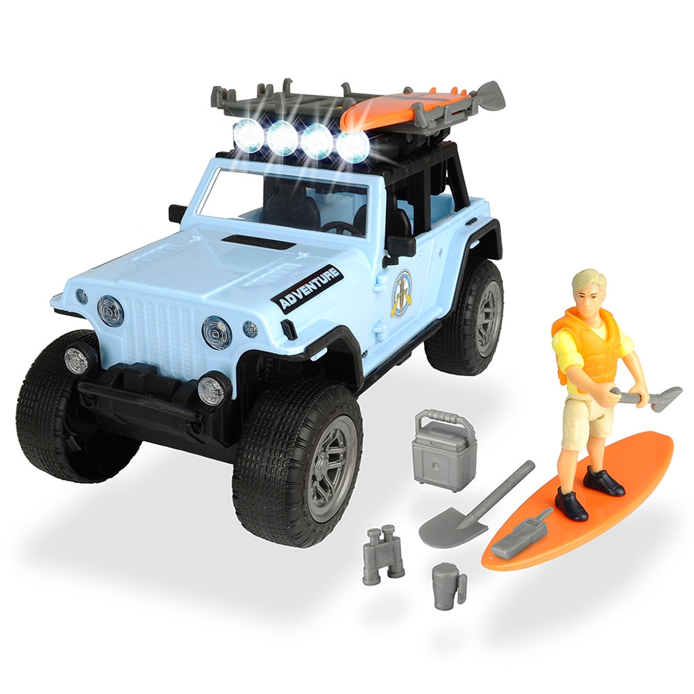Masina Dickie Toys Playlife Surfer Set cu figurina si accesorii Accesorii