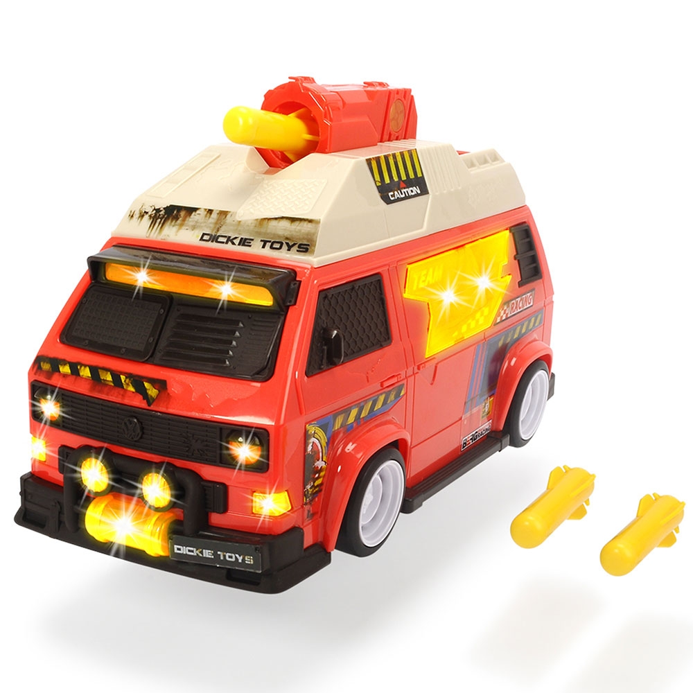 Masina Dickie Toys Volkswagen T3 Camper cu proiectile Camper