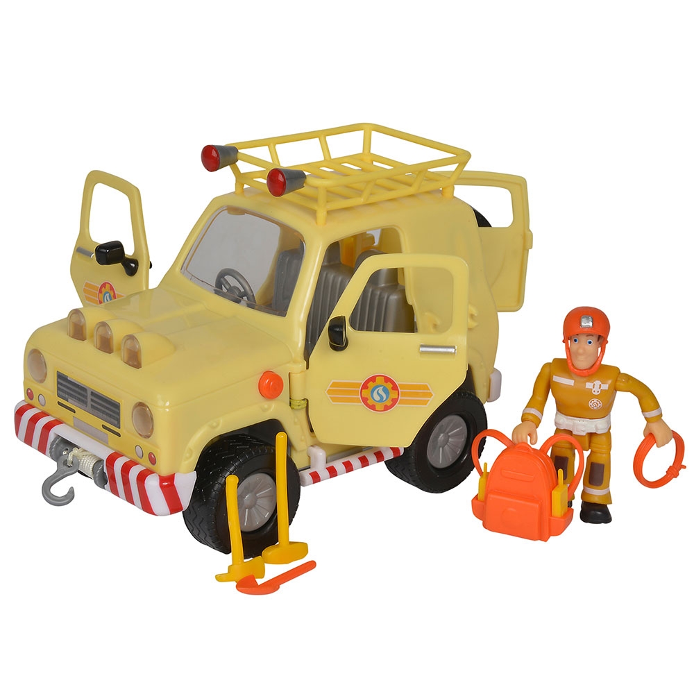 Masina Simba Fireman Sam, Toms 4x4 cu 1 figurina si accesorii
