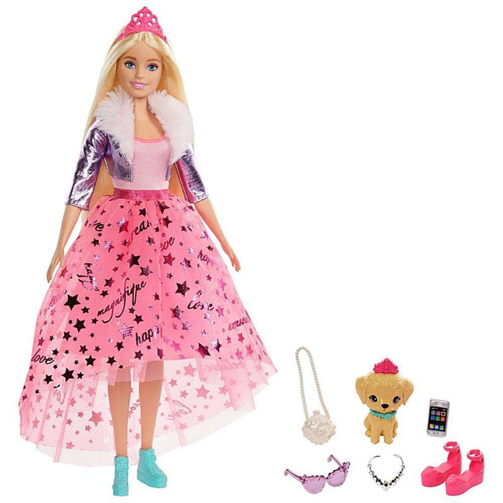 Papusa Barbie by Mattel Modern Princess Theme cu accesorii Accesorii