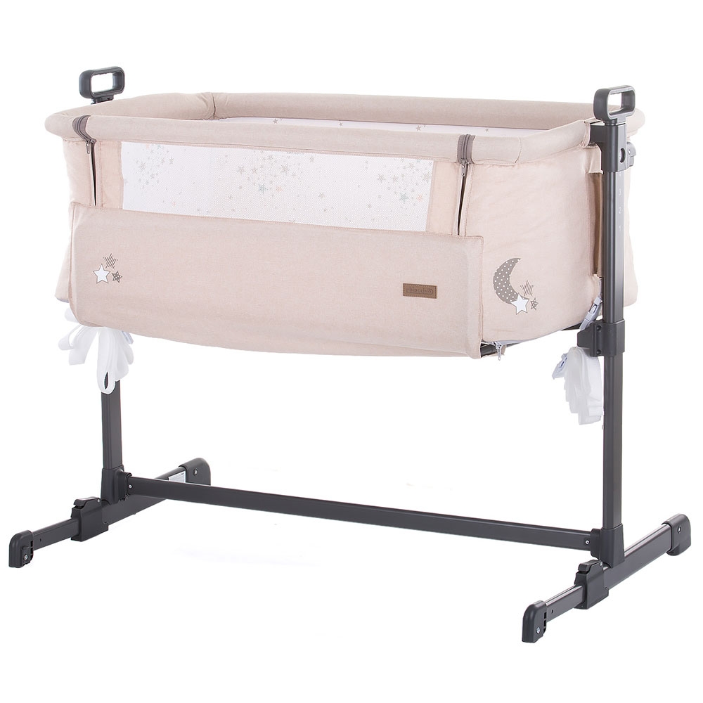 Patut Co-Sleeper Chipolino Close To Me beige printed stars inside Beige