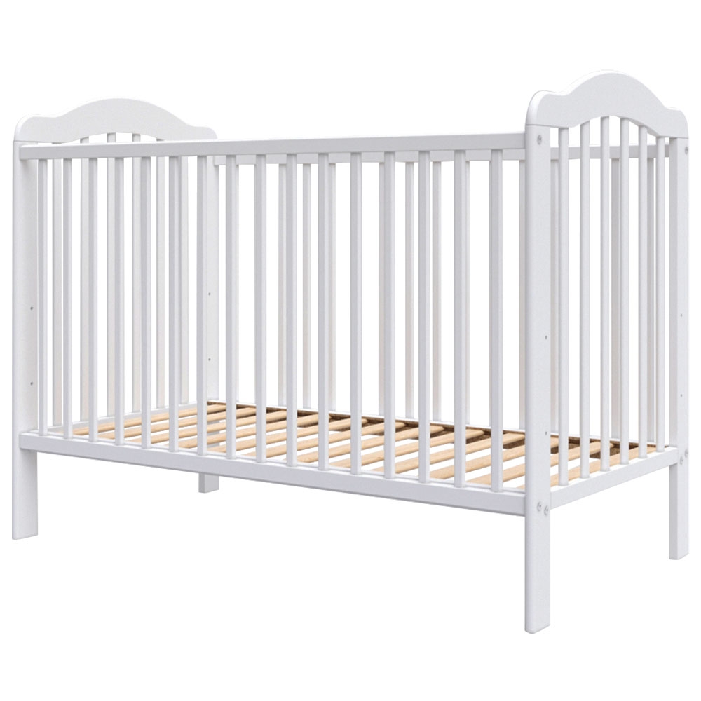Patut copii din lemn Hubners Lizett 120×60 cm alb Hubners