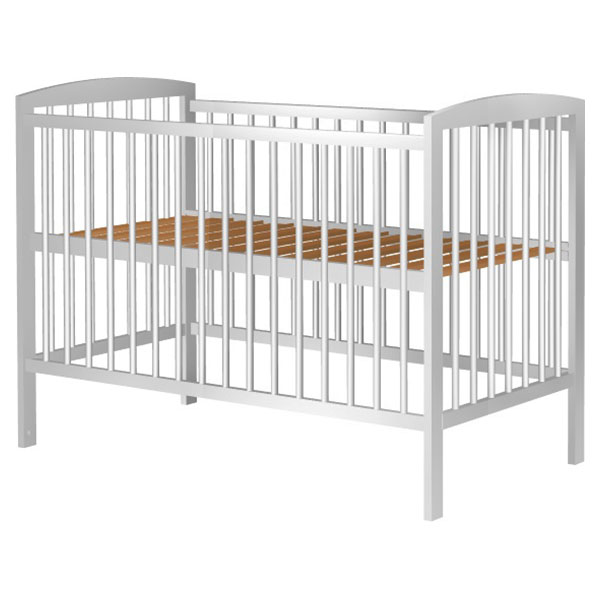 Patut copii din lemn Hubners Anzel 120×60 cm alb Hubners
