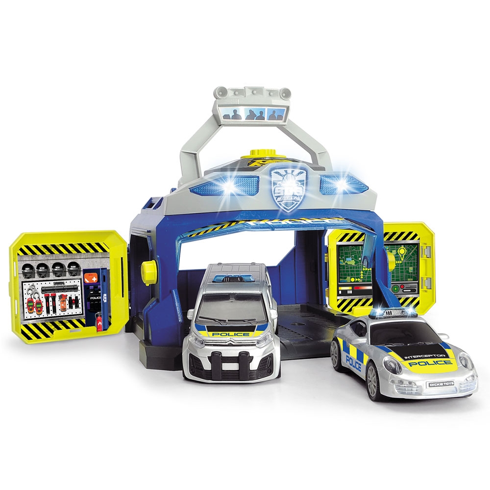 Pista de masini Dickie Toys Command Unit cu 2 masini Command:
