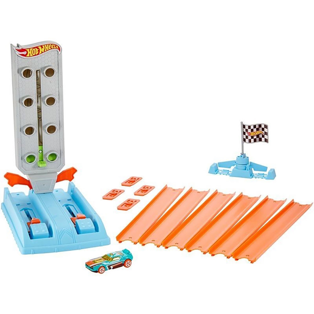 Pista de masini hot wheels by mattel dragstrip champion cu masinuta
