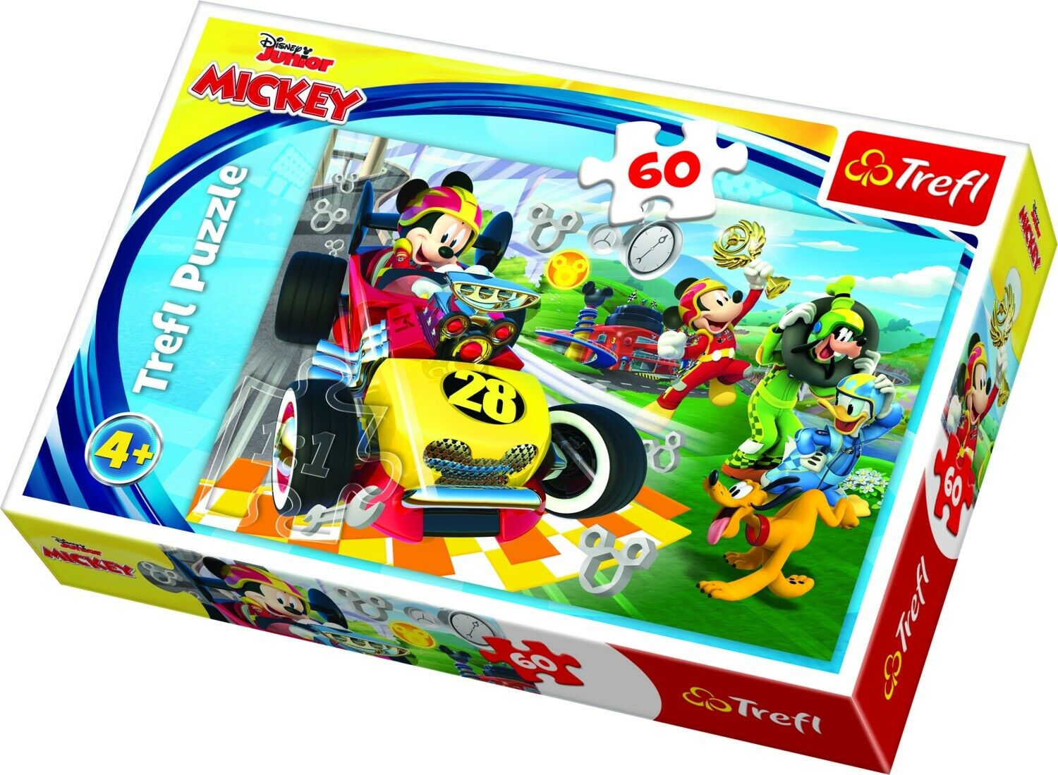 Puzzle Trefl Disney Mickey Mouse, Raliu cu prietenii 60 piese hubners.ro