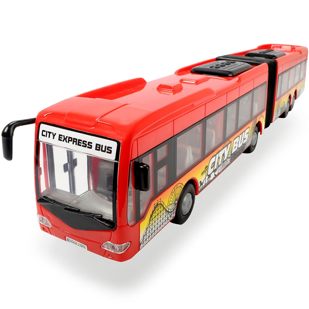 Autobuz Dickie Toys City Express Bus rosu Jucarii copii
