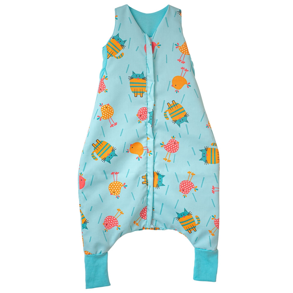 Sac de dormit cu picioare Hubners Fairies 2-3 ani Pisica si Puisor albastru Hubners