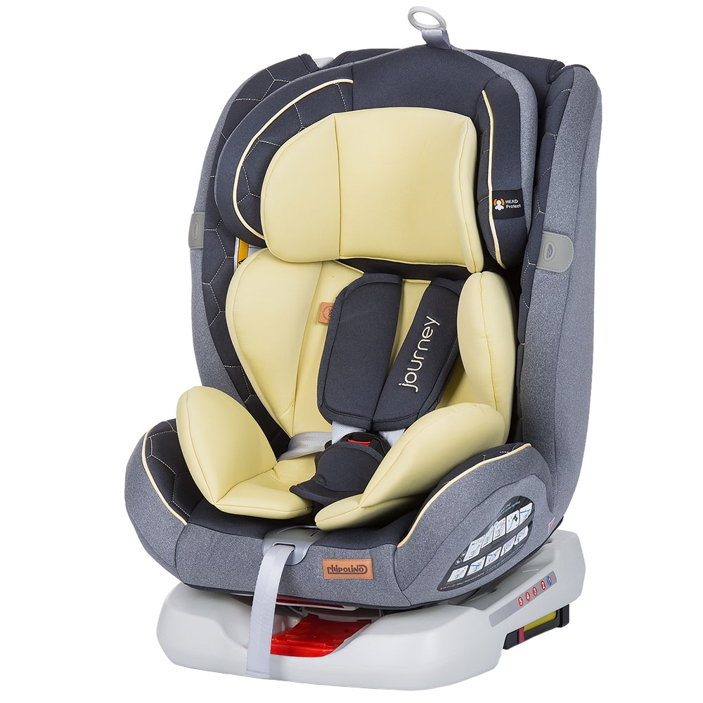 Scaun auto Chipolino Journey 0-36 kg banana cu sistem Isofix si sezut rotativ 0-36