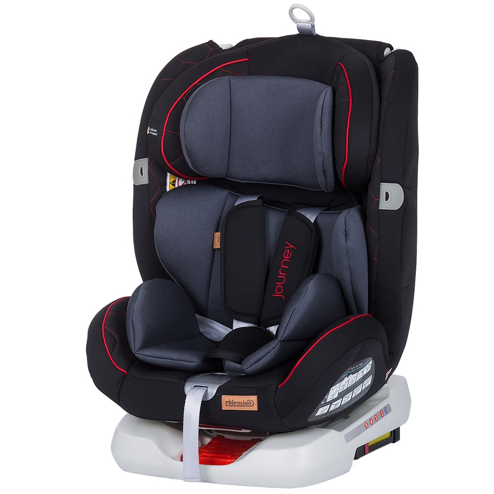 Scaun auto Chipolino Journey 0-36 kg raven cu sistem Isofix si sezut rotativ 0-36
