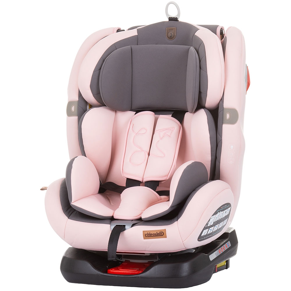 Scaun auto Chipolino Journey 0-36 kg rose water cu sistem Isofix si sezut rotativ 0-36