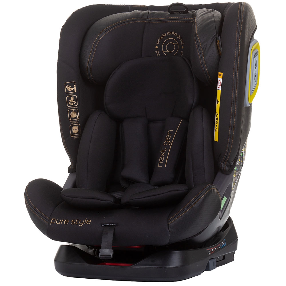 Scaun auto Chipolino Next Gen I-Size 40-150 cm ebony cu sistem Isofix 0-36