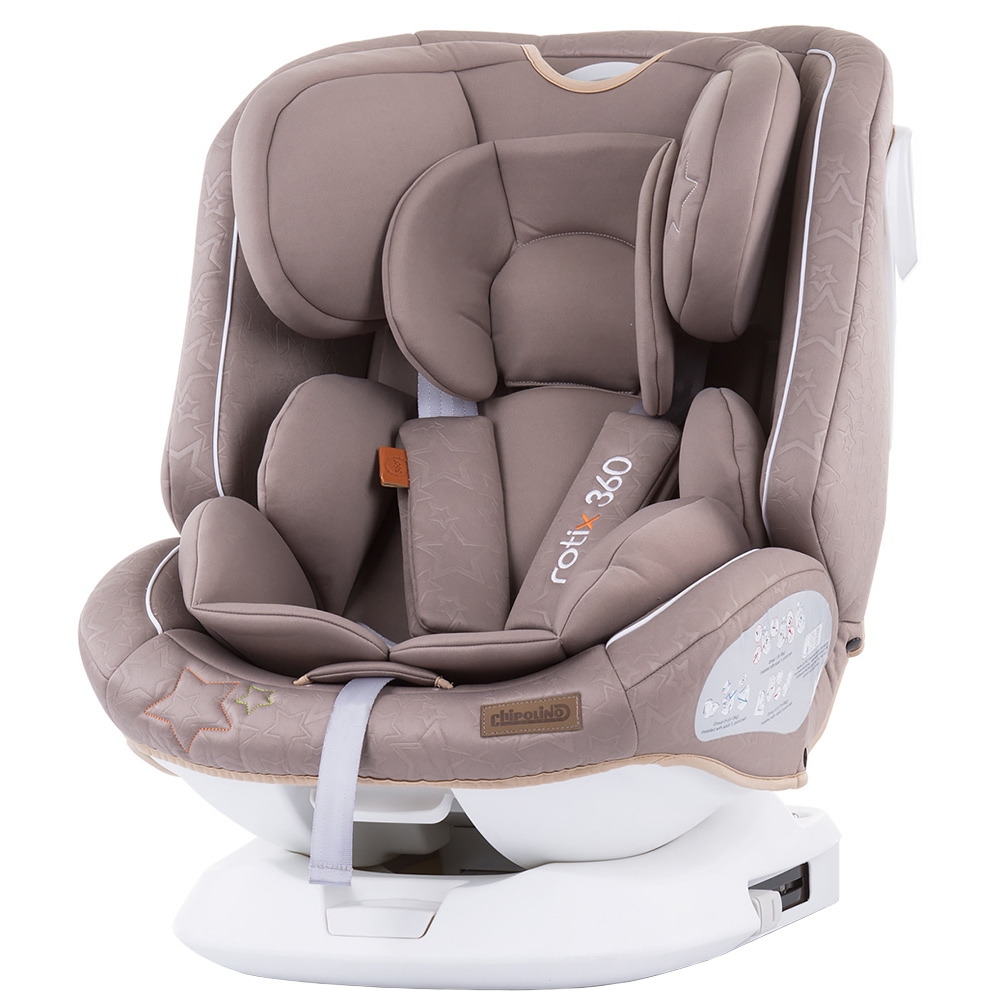Scaun auto Chipolino Rotix 0-36 kg latte cu sistem Isofix CHIPOLINO