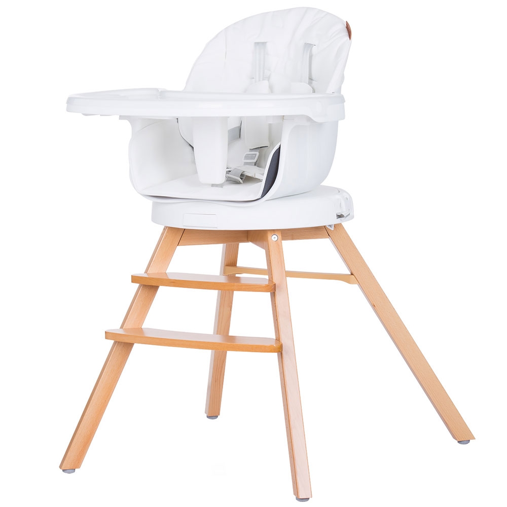 Scaun de masa cu sezut rotativ Chipolino Rotto 3 in 1 ivory CHIPOLINO