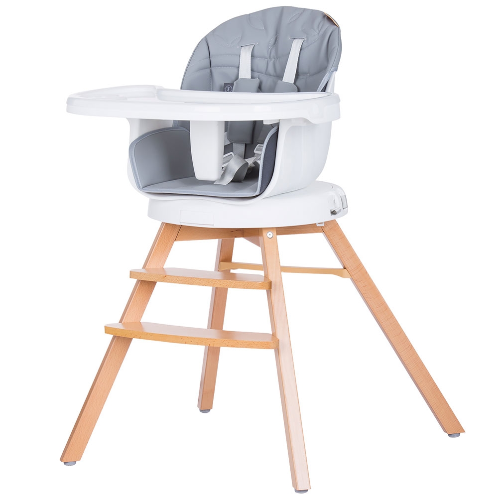 Scaun de masa cu sezut rotativ Chipolino Rotto 3 in 1 platinum Bebe