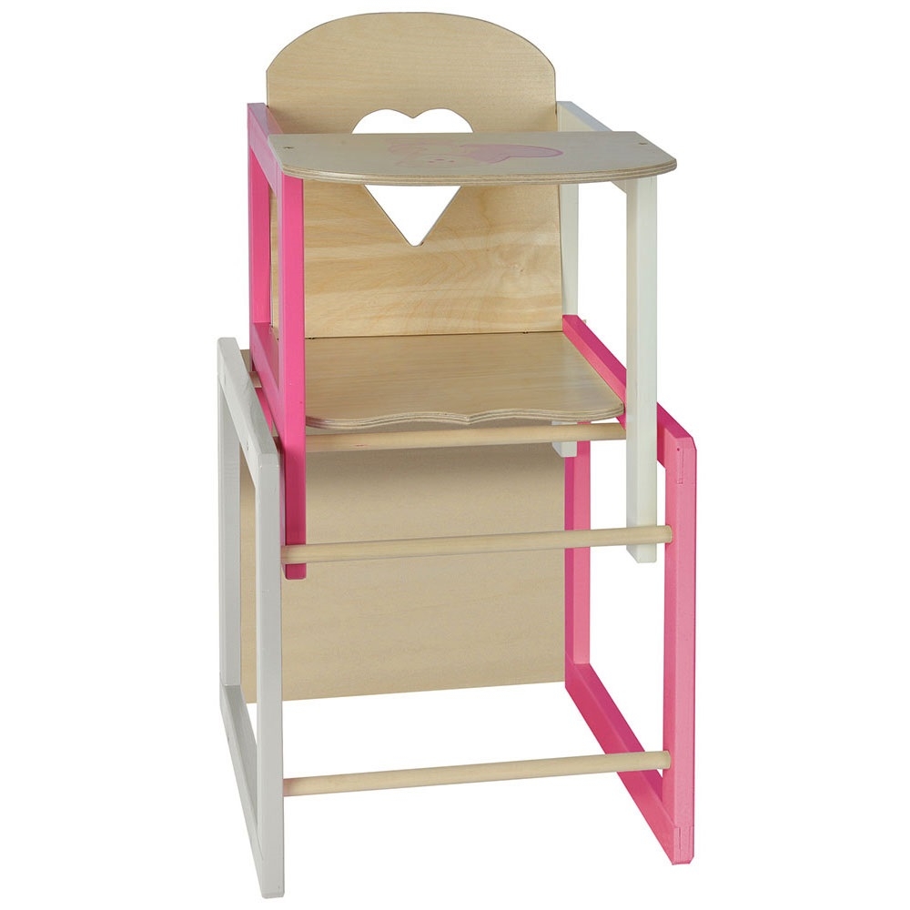 Scaun de masa transformabil pentru papusi Eichhorn Doll’s Highchair with table Accesorii