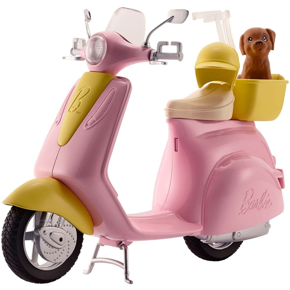 Scuter Barbie by Mattel cu accesorii Accesorii