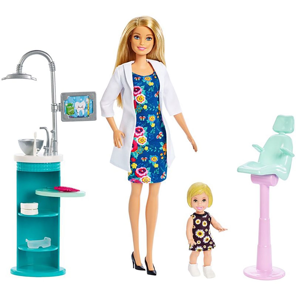 Set Barbie by Mattel Careers Dentista Accesorii
