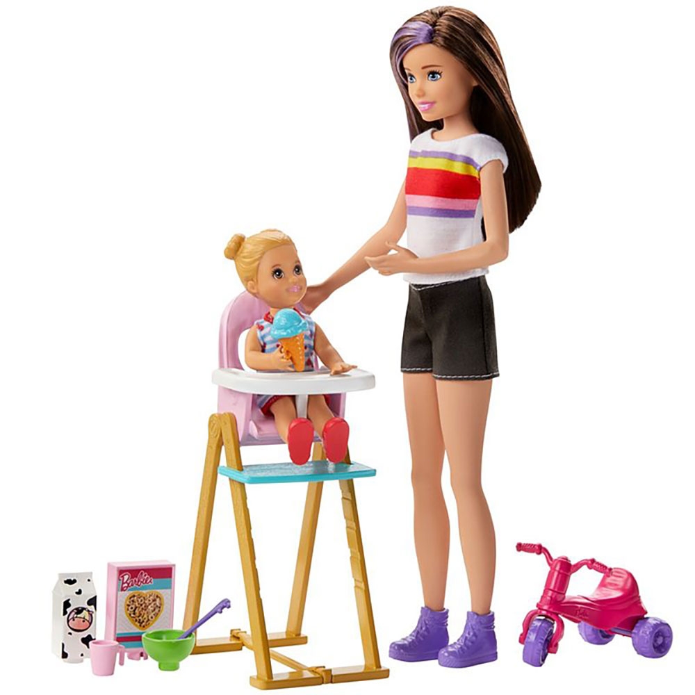 Set Barbie by Mattel Family Skipper Mamica si bebelus Accesorii