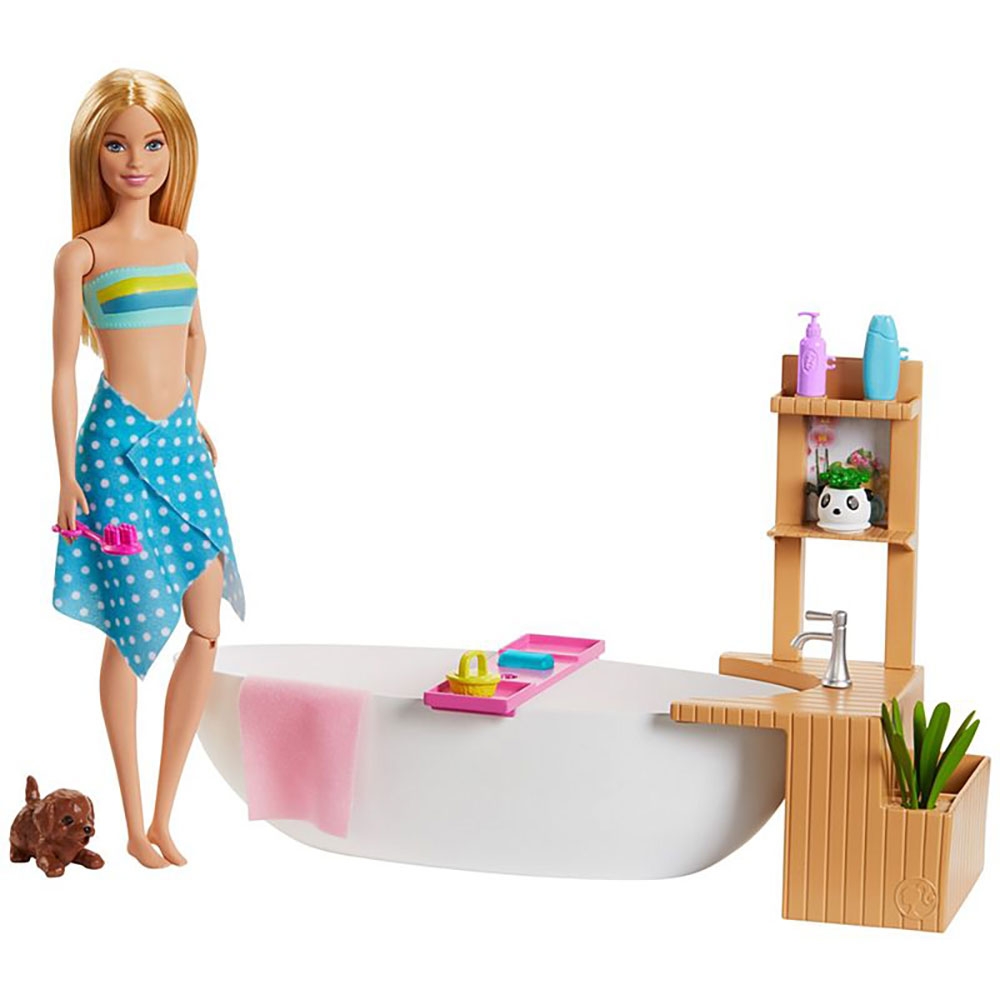 Set Barbie by Mattel Wellness and Fitness Papusa cu cada Accesorii