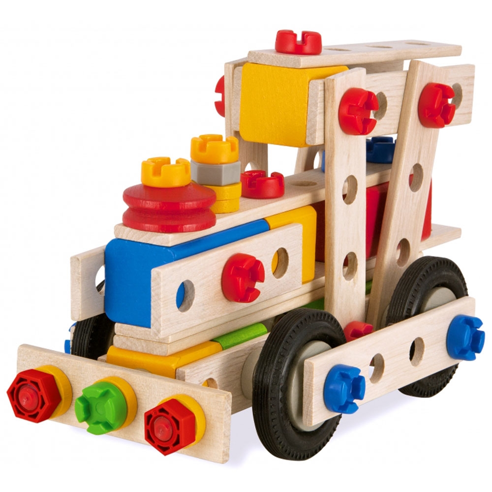 Set constructie din lemn Eichhorn Big Loc 100 piese 100